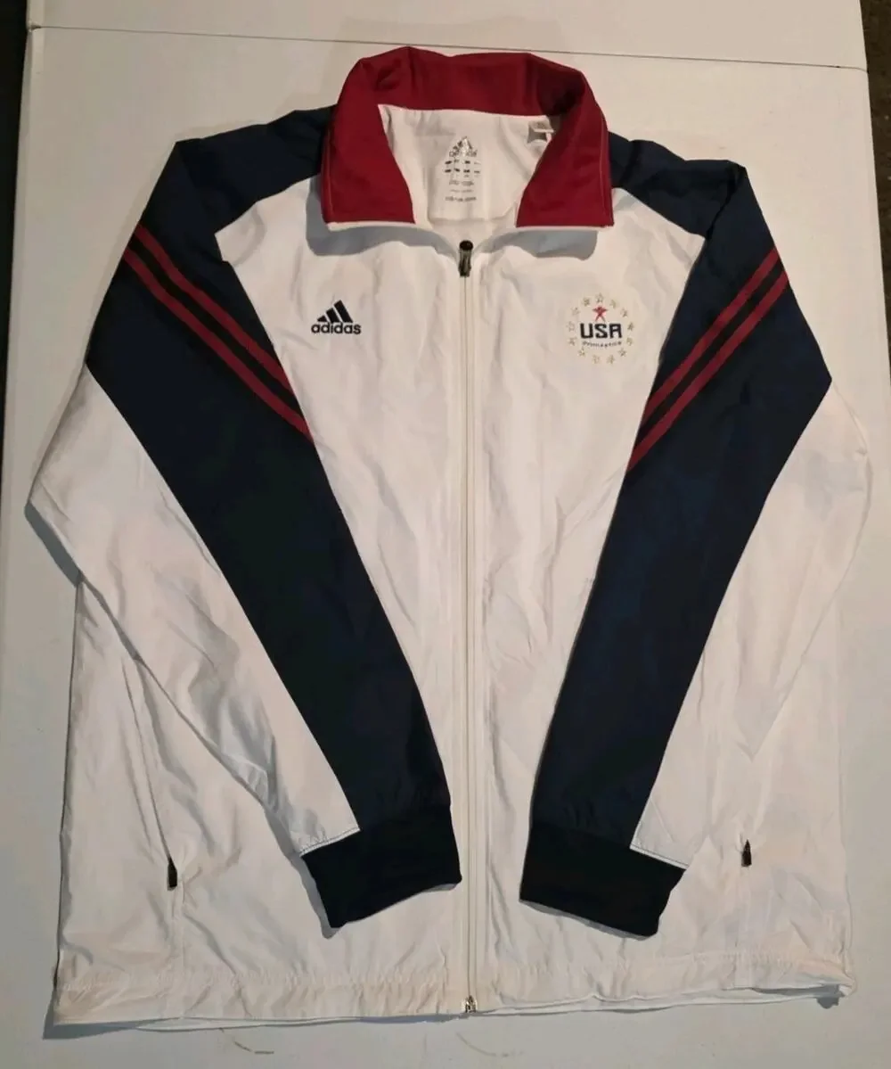 ADIDAS USA Gymnastics National Team 2012 Olympic Jacket. Size Adult Large